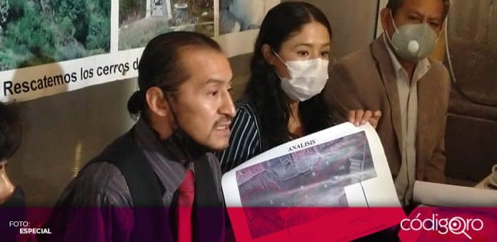Construccion barda cerros La Canada Un grupo de ciudadanos denunciaron daño ambiental y ecológico por la construcción de una barda en La Cañada. Foto: Especial