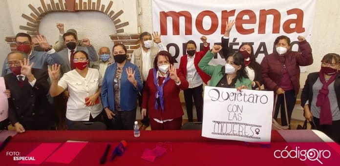 Celia Maya registro precandidata Morena gubernatura Celia Maya García solicitó su registro como precandidata de Morena a la gubernatura del estado de Querétaro. Foto: Especial