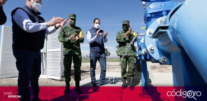 Gobernador Granja Sedena La Tortuga El gobernador de Querétaro, Francisco Domínguez Servién, inauguró el sistema hidráulico del pozo agrícola en la Granja Sedena