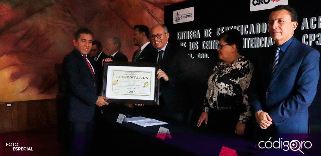 Centros Penitenciarios de Querétaro reciben certificaciones ACA