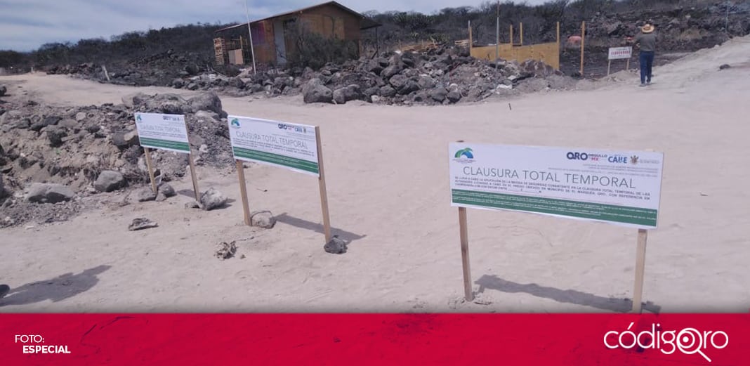 Por carecer de permisos y autorizaciones, clausuran obras en El Tángano