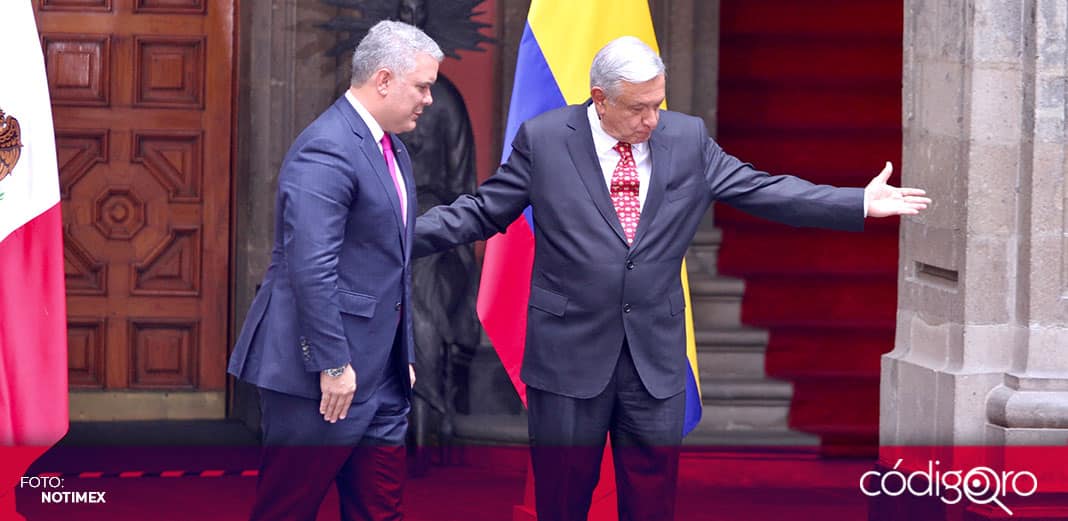 López Obrador recibe a su homólogo de Colombia, Iván Duque