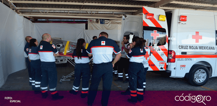 la Cruz Roja en el Estado de Querétaro brindó la capacitación correspondiente a los paramédicos que atenderán a los pacientes con COVID-19