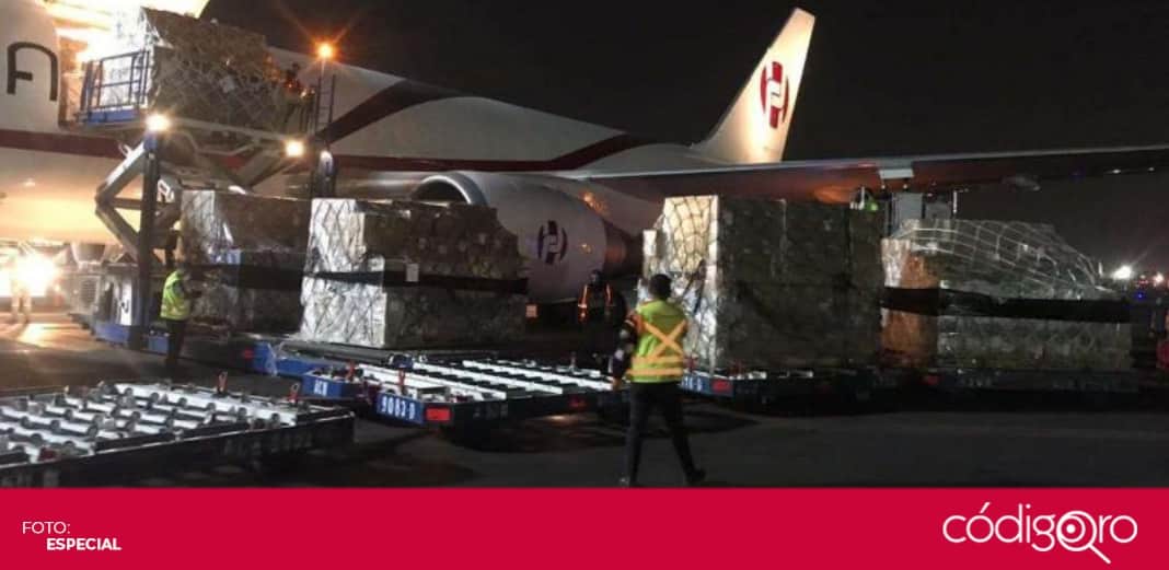 México recibe primer cargamento de suministros médicos enviados por China