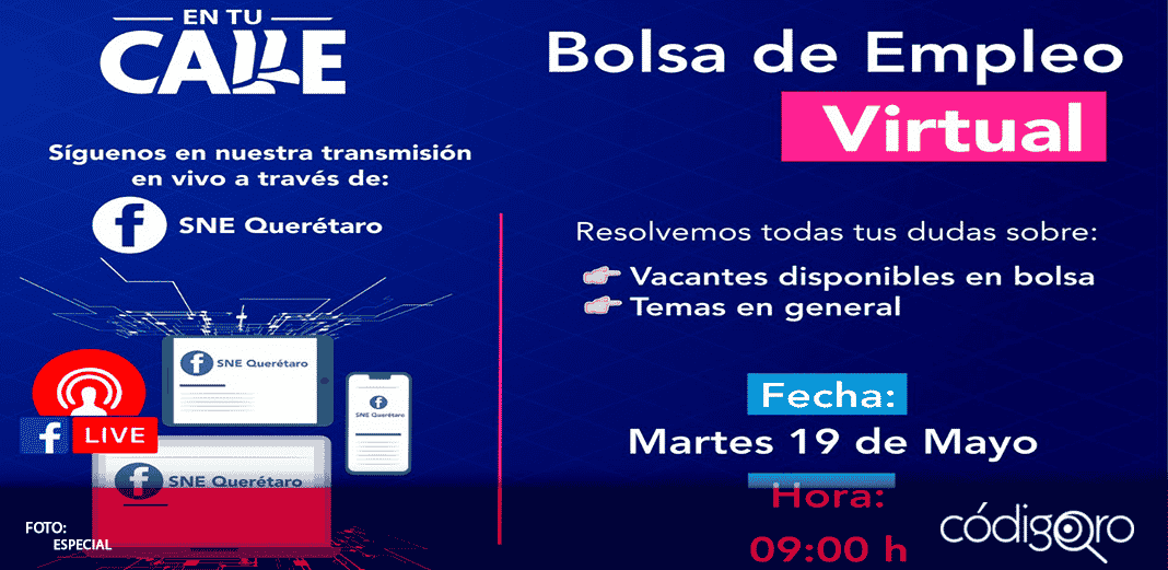 Realizarán Bolsa de Empleo Virtual el próximo martes