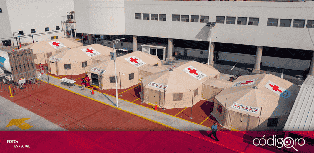 Instalan hospital provisional para pacientes con COVID-19 en el INER