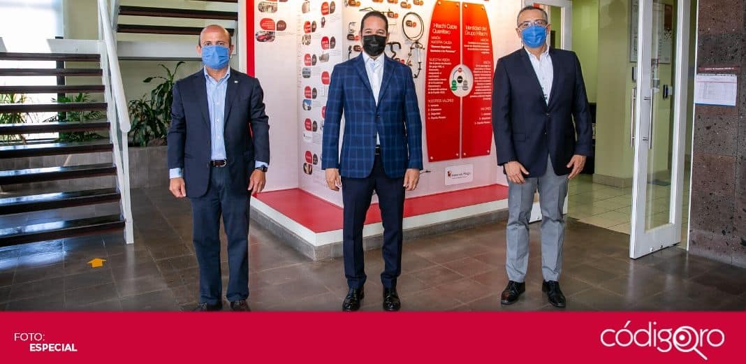 Gobernador de Querétaro supervisa medidas sanitarias en empresa Hitachi Cable