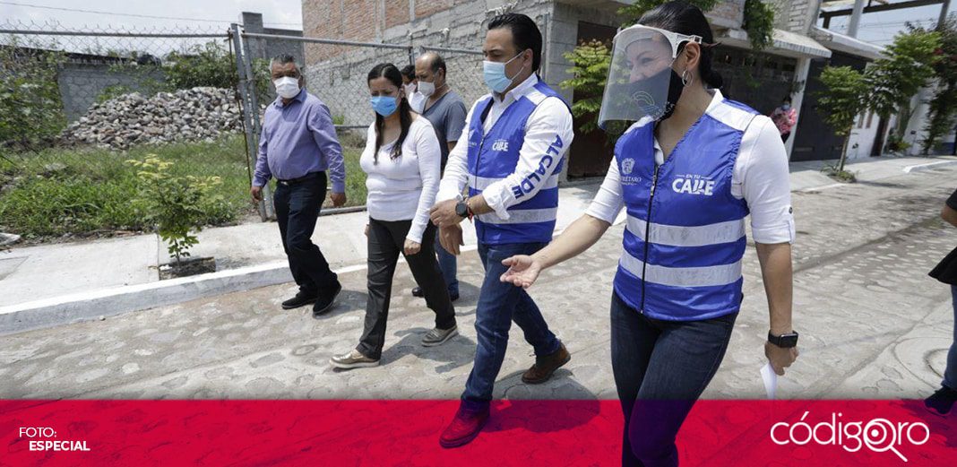 Luis Bernardo Nava entrega obras de urbanización en la colonia Valle de San Pedro II