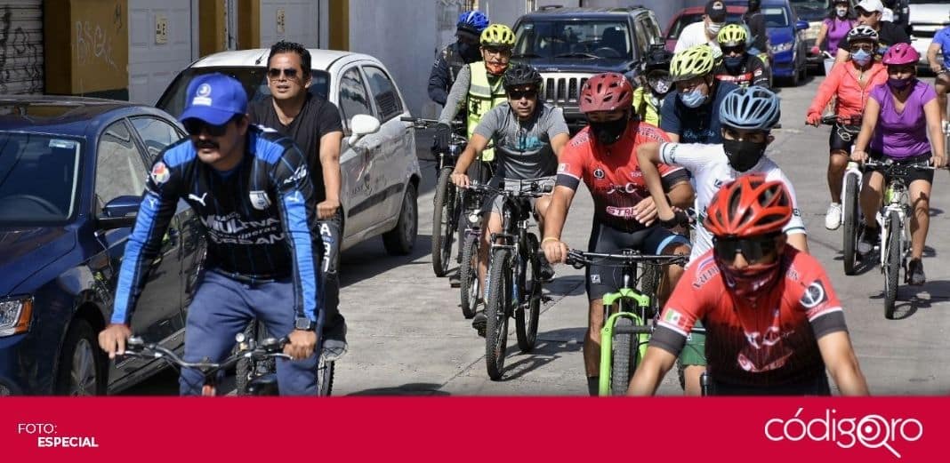 Con rodada ciclista, alistan detalles de zona 30 en Corregidora