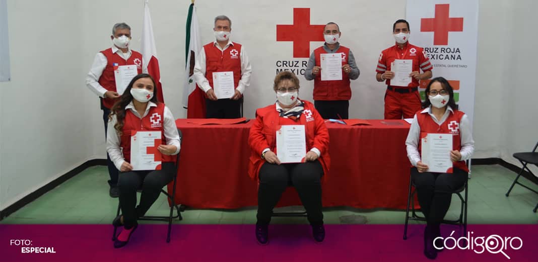 Condecoran a voluntarios de la Cruz Roja por desempeño en pandemia