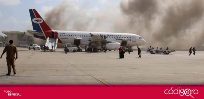 Yemen aeropuerto de Aden ataque El aeropuerto de la ciudad de Adén fue atacado tras el aterrizaje del nuevo gabinete de Yemen. Foto: Especial