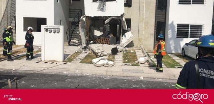 Explosion gas colonia Encinos En una casa de la colonia Los Encinos, El Marqués, se registró una explosión por acumulación de gas. Foto: Especial