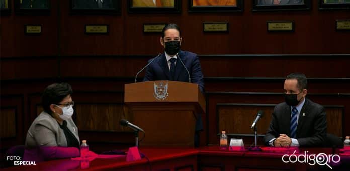 El gobernador de Querétaro, Francisco Domínguez Servién, resaltó la inversión en seguridad y justicia. Foto: Especial