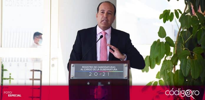 Juan Carlos Martinez Fuerza por Mexico Juan Carlos Martínez Cecias se registró ante el IEEQ como candidato de Fuerza por México a la gubernatura de Querétaro. Foto: Especial
