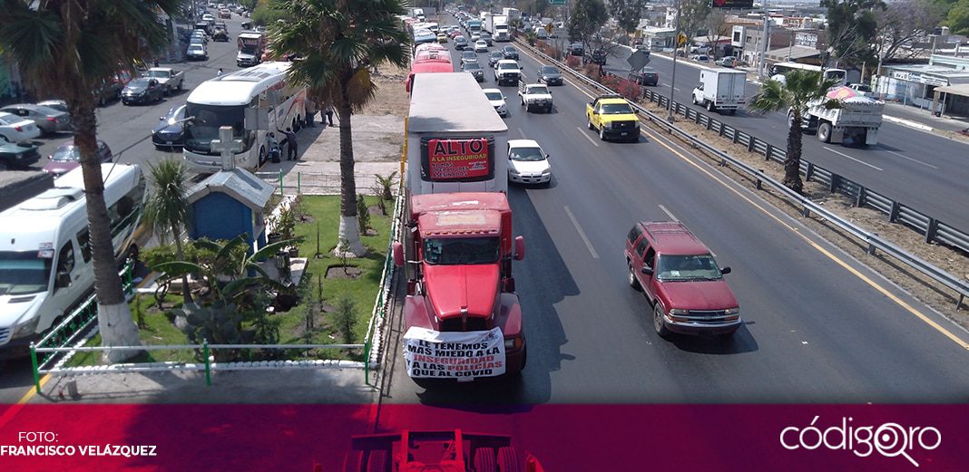 Transportistas protestan contra robos, detenciones y cobro excesivo de grúas