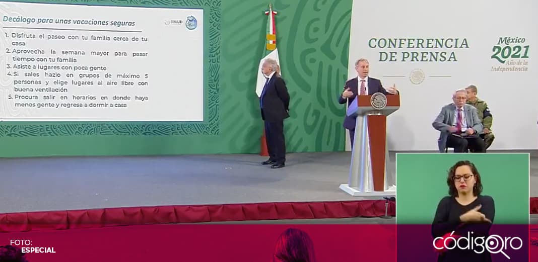 Hugo López-Gatell presenta decálogo para las vacaciones de Semana Santa