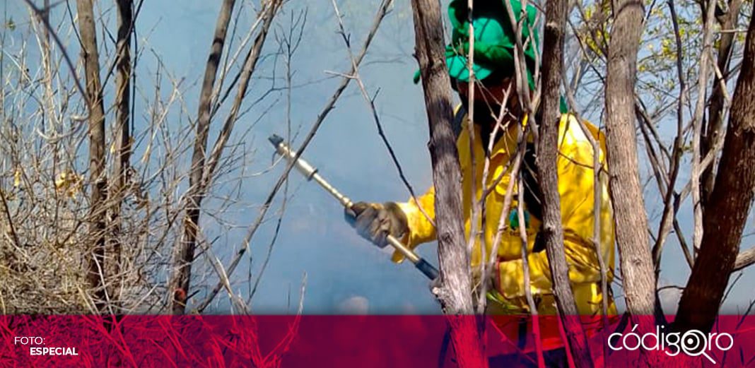 Continuan trabajos de sofocación de incendio en Huimilpan