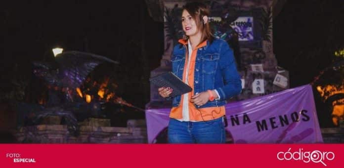 Beatriz Leon Movimiento Ciudadano Beatriz León Sotelo, candidata de Movimiento Ciudadano a la gubernatura de Querétaro, comenzó su campaña electoral frente al Monumento a La Corregidora. Foto: Especial