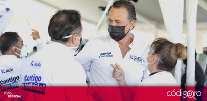 Campana Mauricio Kuri 35 mil ciudadanos Mauricio Kuri González, candidato común del PAN y Querétaro Independiente a la gubernatura, terminó su primer día de campaña. Foto: Especial