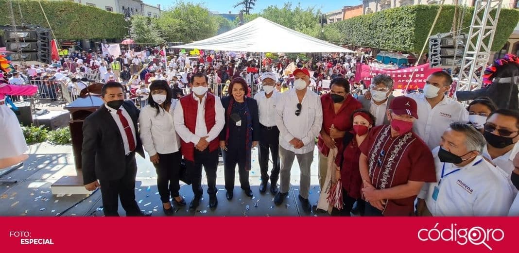 Bajo el lema "Podemos vivir mejor", Celia Maya realiza mitin en Plaza de Armas