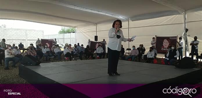 Celia Maya apoyos a productores La candidata de Morena a la gubernatura de Querétaro, Celia Maya, propuso apoyar a productores agrícolas y ganaderos. Foto: Especial
