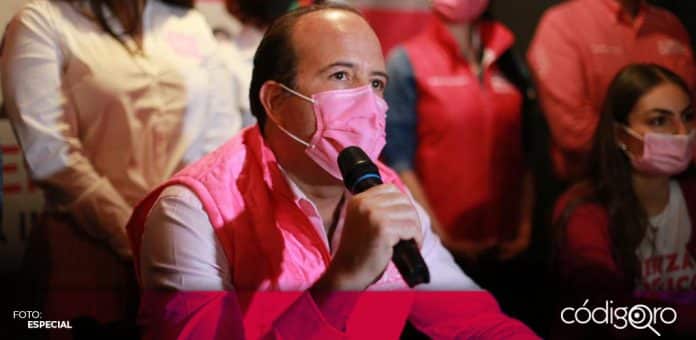 El candidato de Fuerza por México a la gubernatura de Querétaro, Juan Carlos Martínez, propuso la creación de la Secretaría de Transporte y Movilidad Sustentable. Foto: Especial