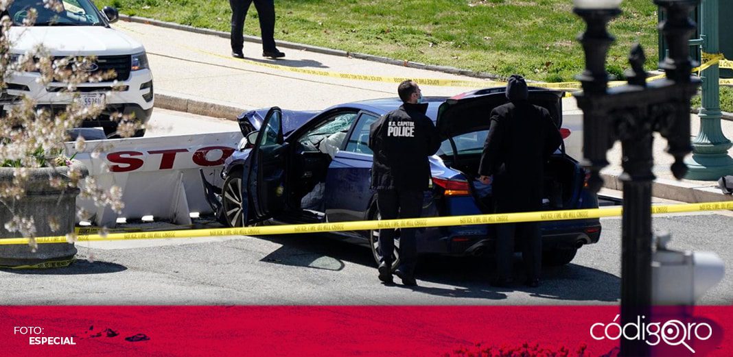 Conductor atropella a 2 policías del Capitolio en Washington
