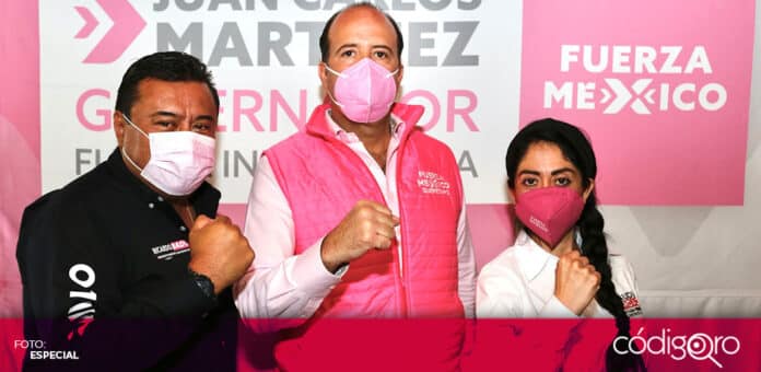 Juan Carlos Martinez San Juan del Rio El candidato de Fuerza por México a la gubernatura de Querétaro, Juan Carlos Martínez, visitó San Juan del Río. Foto: Especial