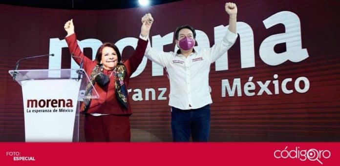 Mario Delgado Morena Queretaro El líder nacional de Morena, Mario Delgado, acompañó a Celia Maya, candidata a la gubernatura de Querétaro, en su inicio de campaña. Foto: Especial