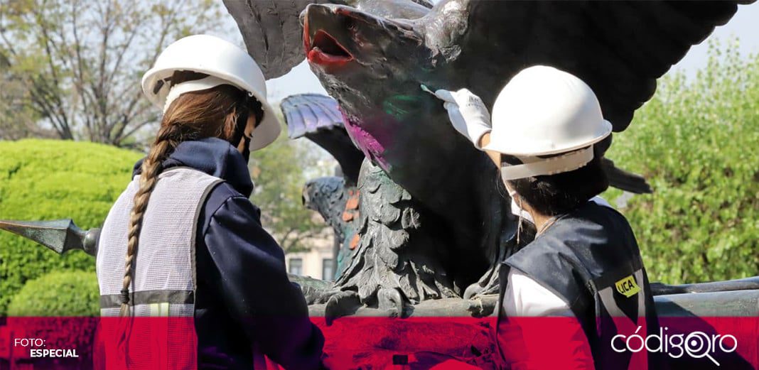 Contabilizan 900 denuncias feministas en el Monumento a La Corregidora
