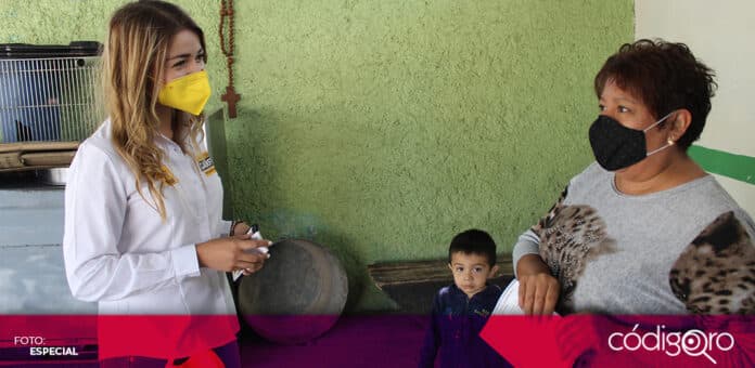 Vanesa Garfias Patrulla Rosa La candidata del PRD a la presidencia municipal de Querétaro, Vanesa Garfias, propuso la creación de la