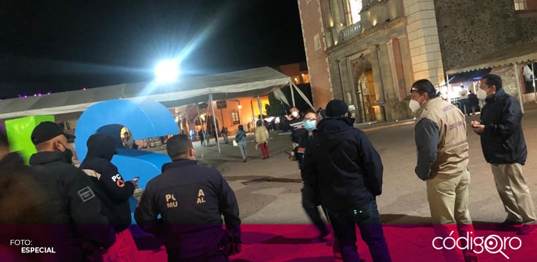 Dispersan a 150 personas de la explanada de un templo en el municipio de Querétaro