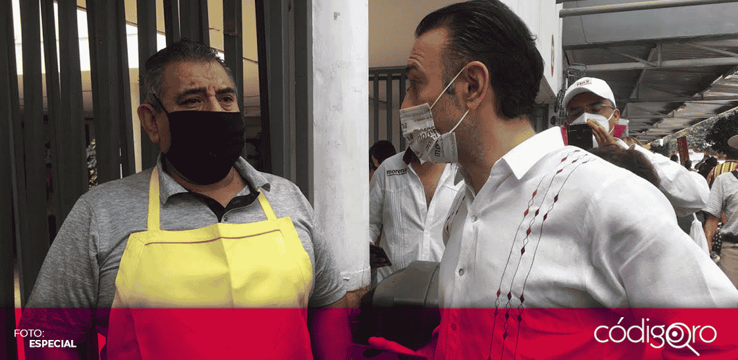 Arturo Maximiliano se comprometió con locatarios del Mercado Escobedo