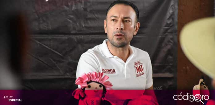 Arturo Maximiliano impuesto traslado de dominio El candidato de Morena a la presidencia municipal de Querétaro, Arturo Maximiliano, se reunió con el Consejo de Notarios. Foto: Especial