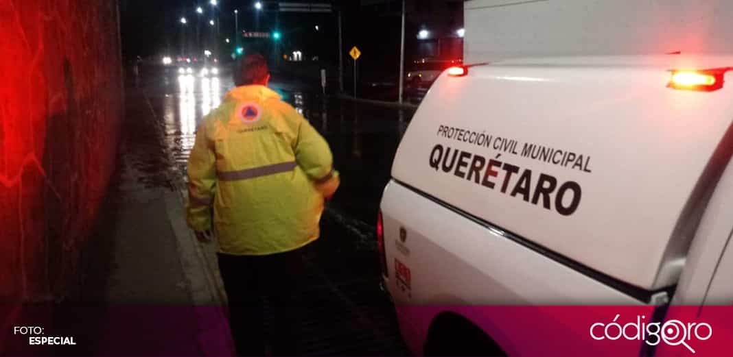 Lluvia del miércoles, con mayor intensidad en zona norte de capital queretana