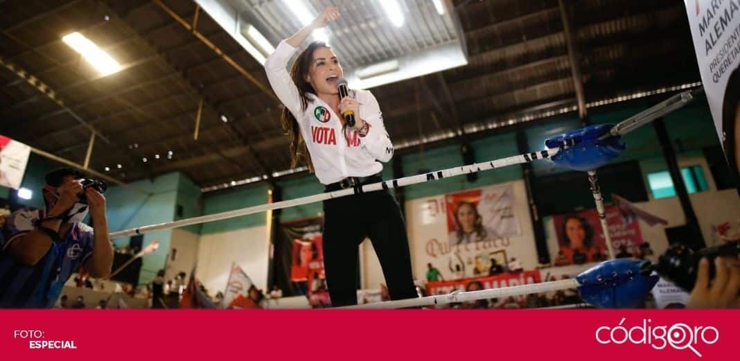 María Alemán cierra su campaña electoral en la Arena Querétaro
