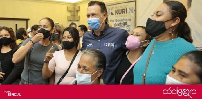 Mauricio Kuri sector productivo primario El candidato común del PAN y Querétaro Independiente a la gubernatura, Mauricio Kuri González, se reunió con líderes agrarios. Foto: Especial