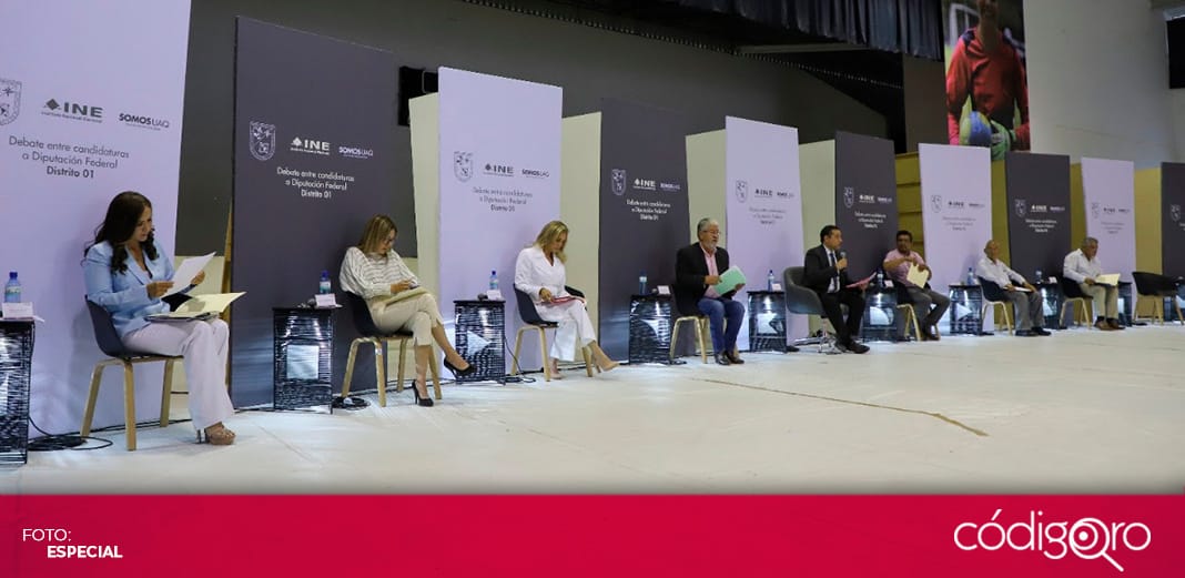 Debaten las candidatas y candidatos a la diputación federal por el Distrito 1