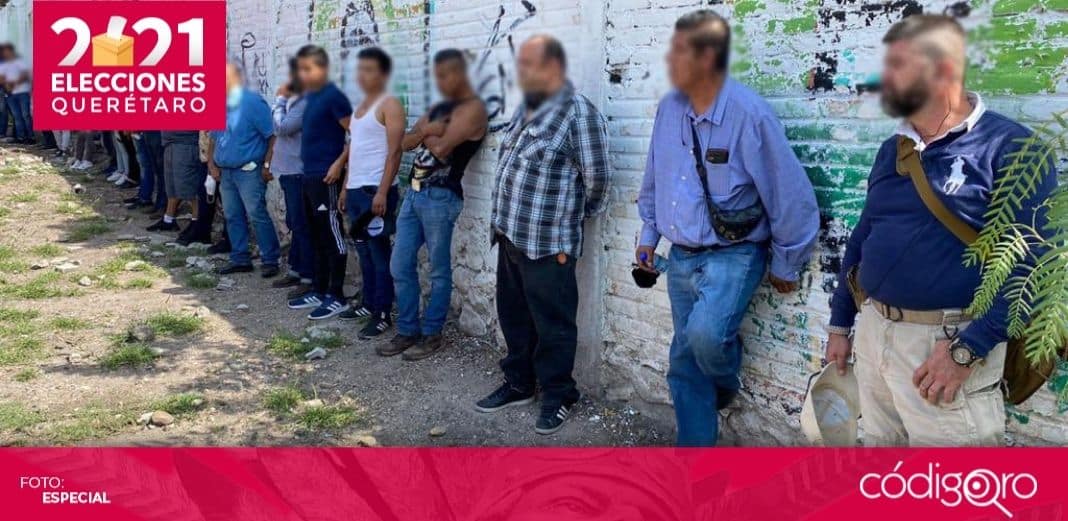 Detienen a 23 personas con listas nominales y arma de fuego en Corregidora