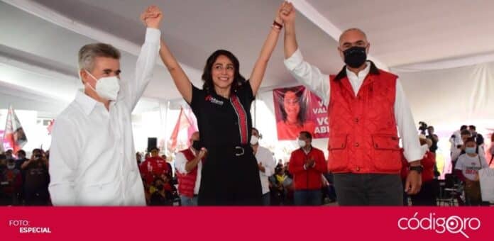 Abigail Arredondo cierre campana La candidata del PRI a la gubernatura del estado de Querétaro, Abigail Arredondo Ramos, cerró campaña electoral. Foto: Especial