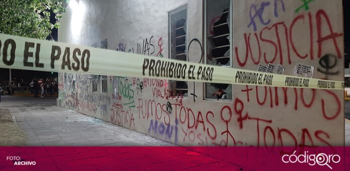 Colectivas repudian detencion de mujeres Por lo menos 2 mujeres han sido detenidas por su presunta participación en la protesta del 8 de marzo. Foto: Archivo