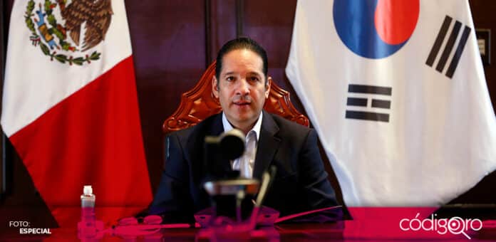 Queretaro Corea del Sur El gobernador de Querétaro, Francisco Domínguez Servién, se reunió con el embajador de Corea del Sur en México. Foto: Especial