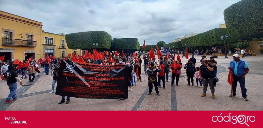 Movimiento Democrático Queretano “Francisco Villa” pide diálogo con autoridades