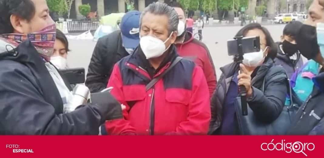 Se manifiestan afuera de Palacio Nacional; piden protección a cerros de La Cañada