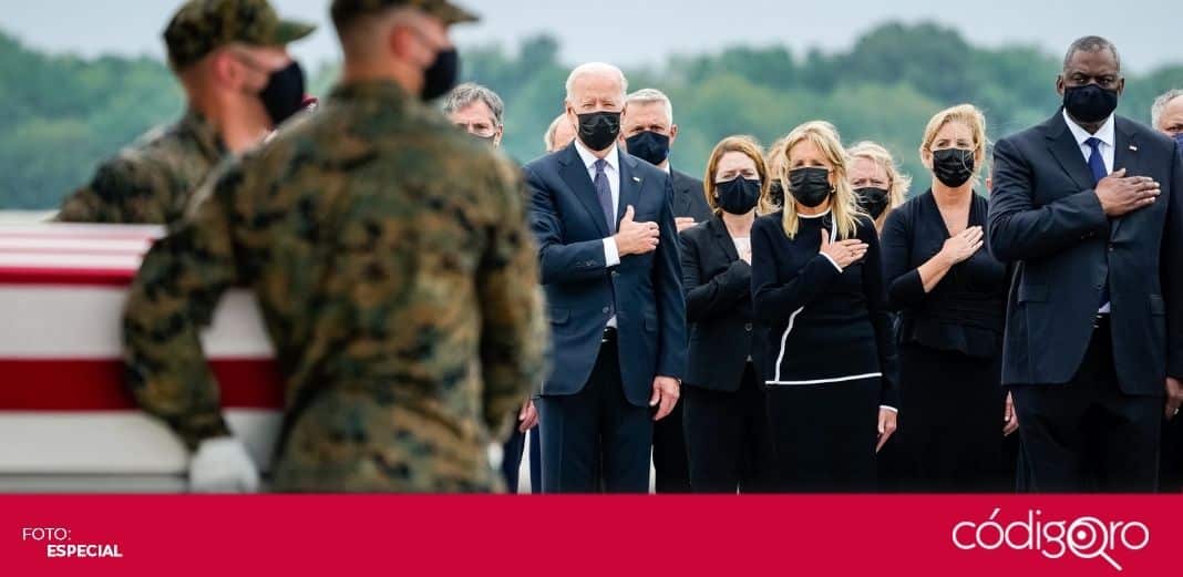 Joe Biden recibe restos de los 13 soldados fallecidos durante ataques en Kabul
