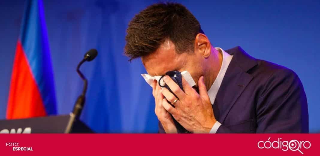Entre lágrimas, Lionel Messi se despide del Barcelona