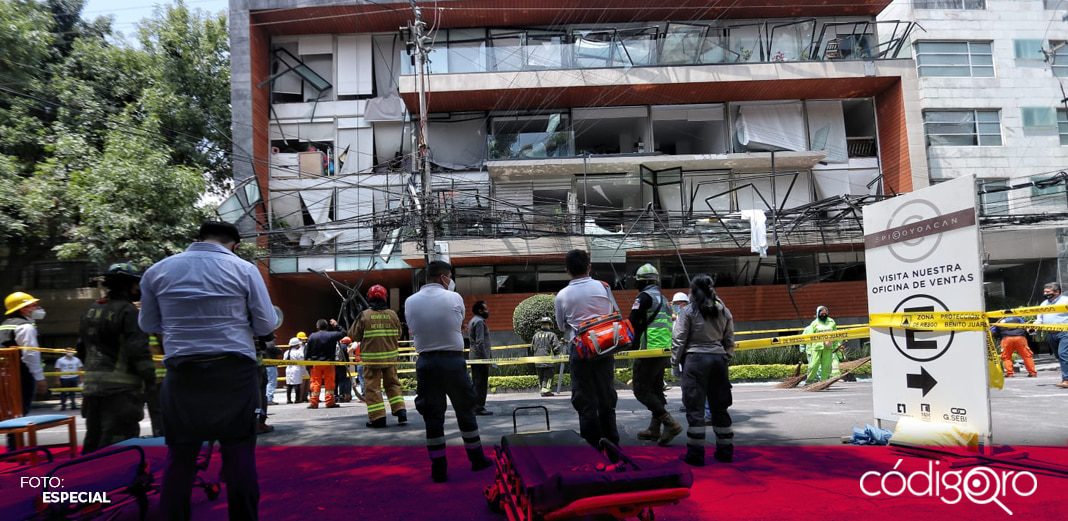 Explosión en edificio habitacional deja 8 hospitalizados; hay dos pacientes Covid-19