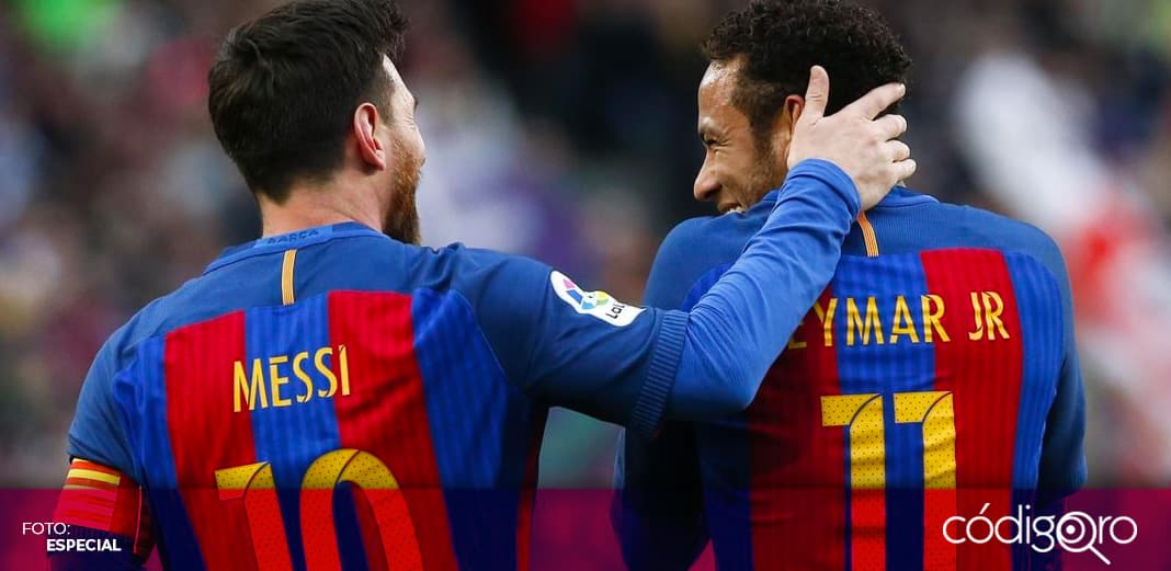 Neymar celebra la llegada de Messi al París Saint-Germain