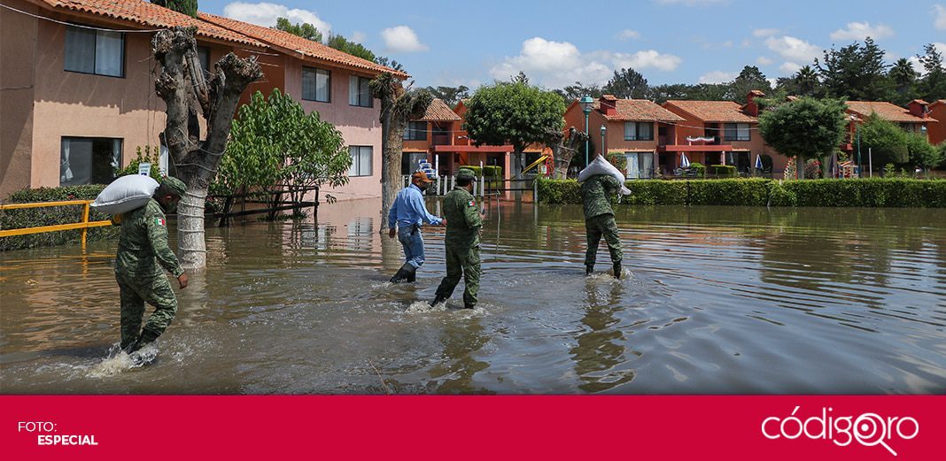 Desciende inundación en Tequisquiapan; presa Centenario vierte menos agua