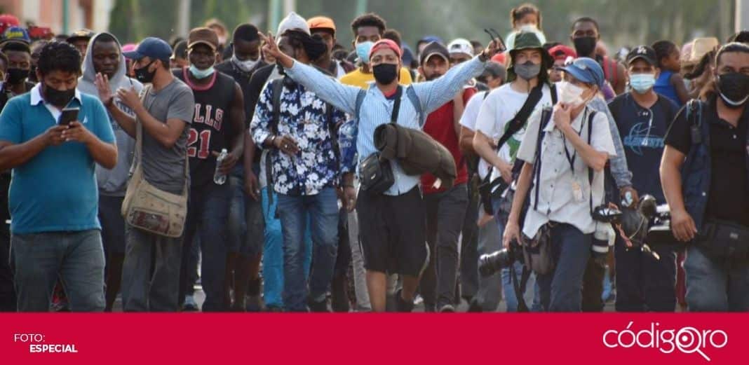 Cuarta caravana de migrantes sale de Tapachula, Chiapas
